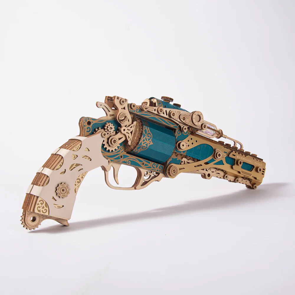Steampunk Revolver - Blue