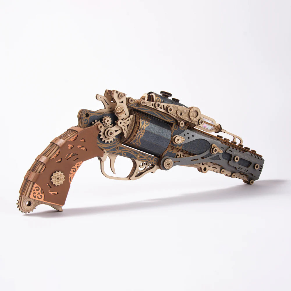Steampunk Revolver - Black
