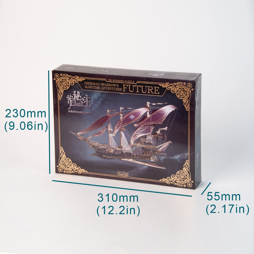 CORSAIR: Future Pirate Ship – 3D Wooden Puzzle | Gehrman Sparrow