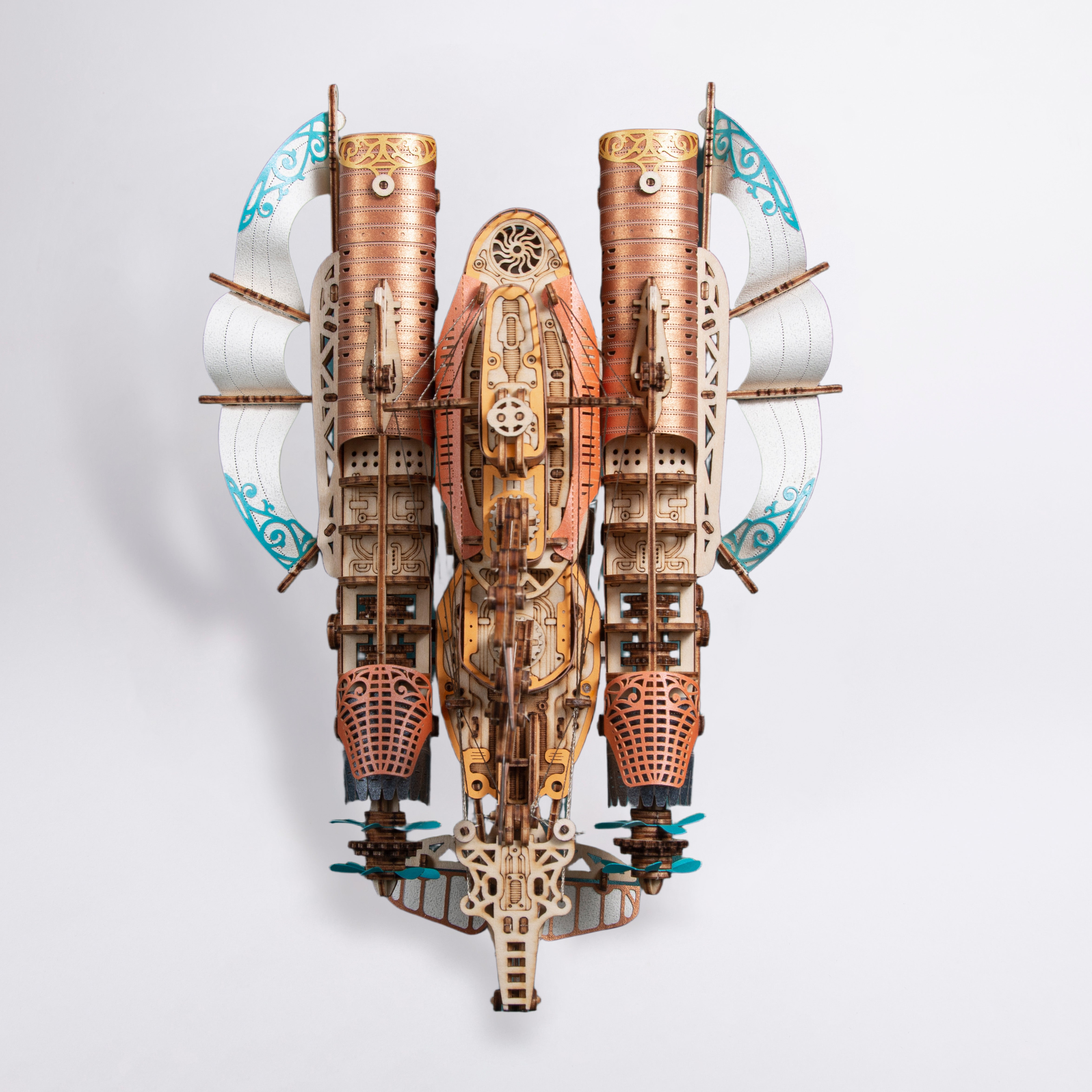 Steampunk Airship – 3D Wooden Puzzle | 20000 Leagues DIY model kit