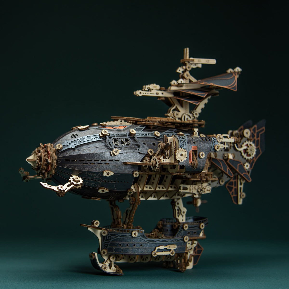 Steampunk Airship – Five weeks in a balloon 3D Wooden Puzzle Five Weeks ...