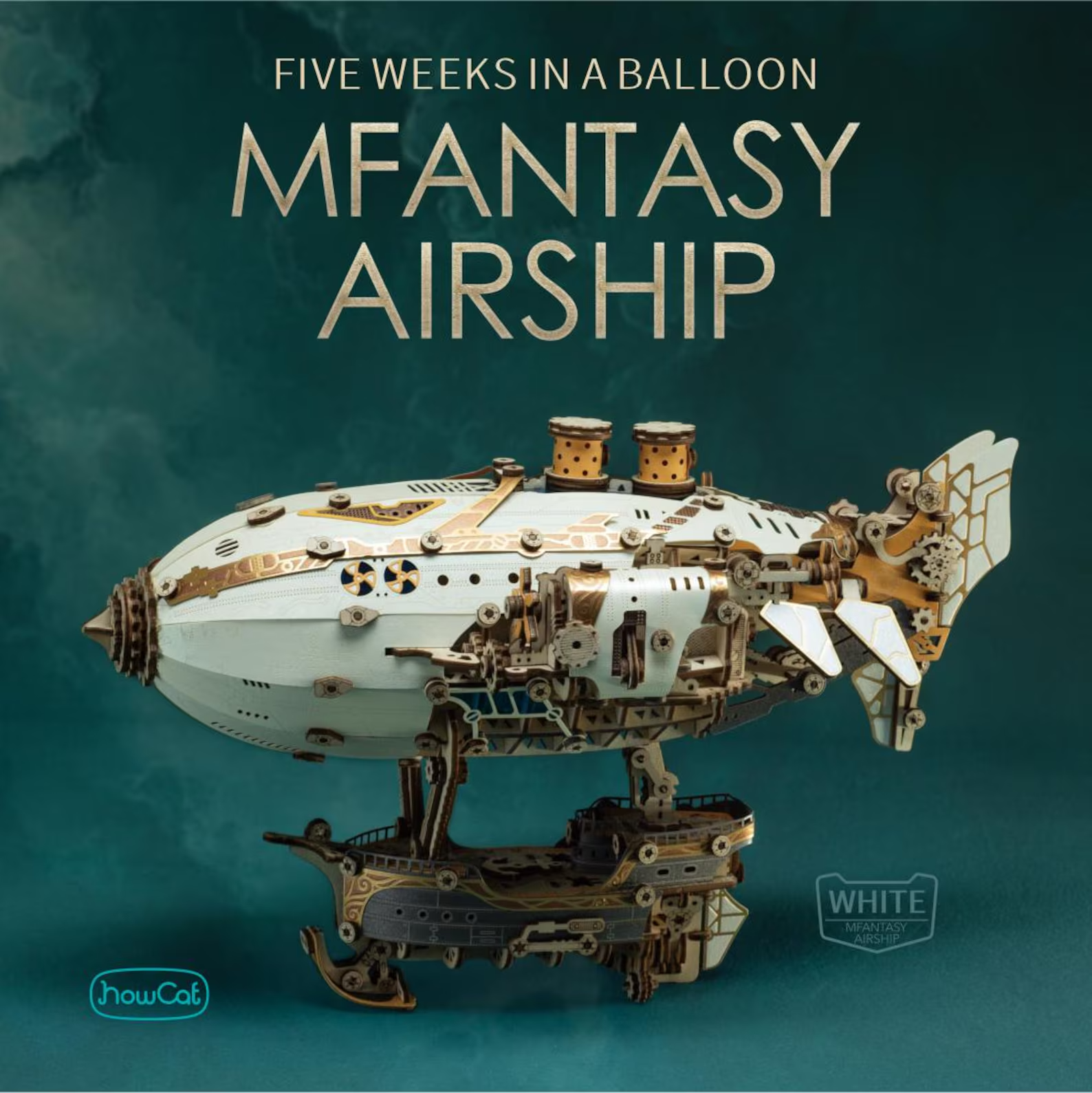 Fantasy Airship Balloon - White